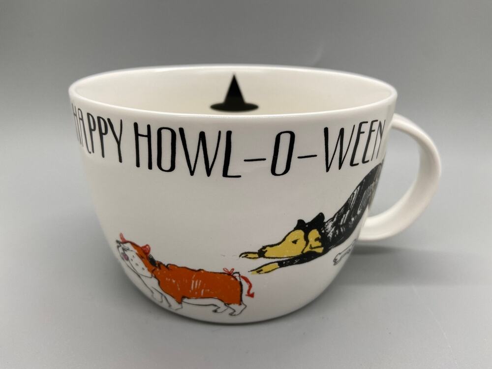 Roseanna Coffee Tea Mug Happy Howl-O-Ween Dog Costumes Halloween Mug